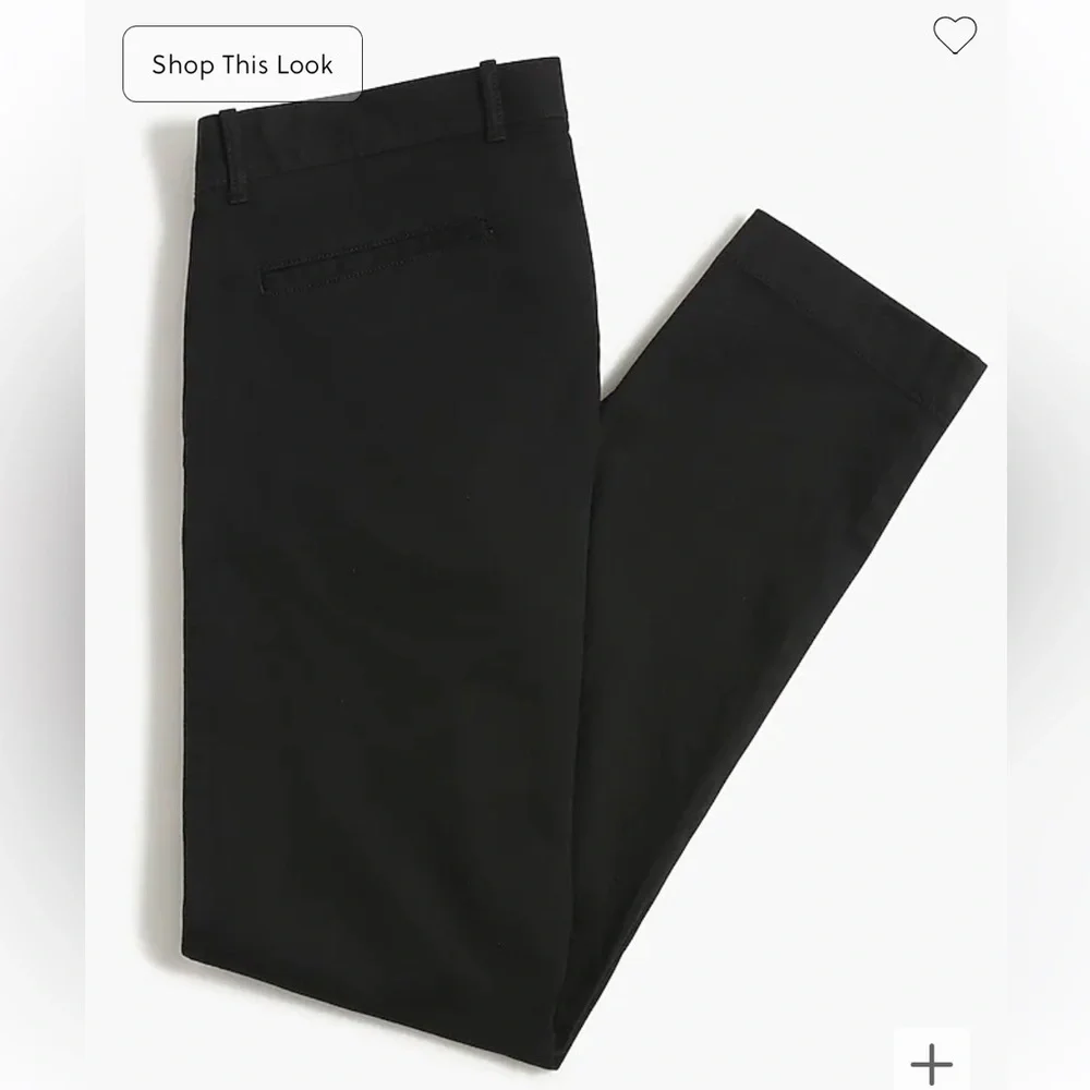 J crew Slim-fit flex chino pant black